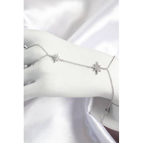 Pirin� Zirkon Ta�l� Kutup Y�ld�z� Model G�m�� Renk Kad�n �ahmeran