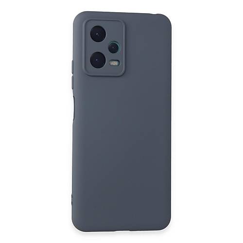 Redmi Note 12 5G K�l�f Nano i�i Kadife Silikon - Gri