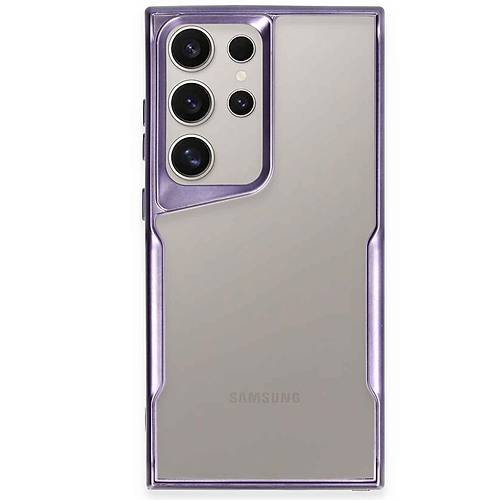 Galaxy S23 Ultra K�l�f Boyi Silikon Kapak - Derin Mor