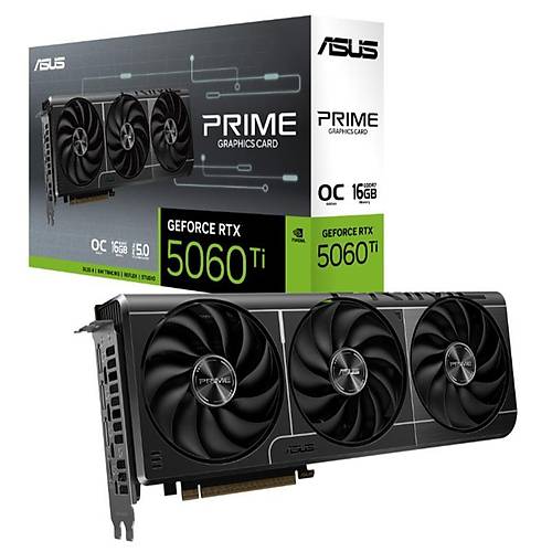 ASUS GEFORCE PRIME-RTX5060TI-O16G 16GB GDDR7 128BIT 1XHDMI 3XDP EKRAN KARTI