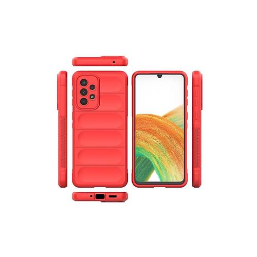 Galaxy A33 5G K�l�f Optimum Silikon - K�rm�z�
