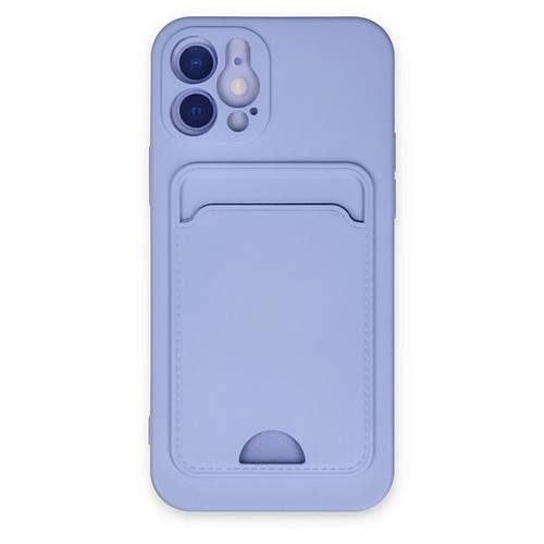 iPhone 12 K�l�f Kelvin Kartvizitli Silikon - Lila