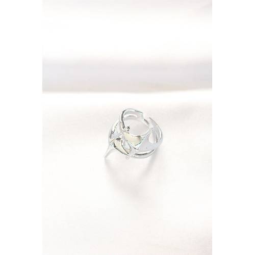 Y�ld�z Model Silver Renk Ayarlanabilir Y�z�k