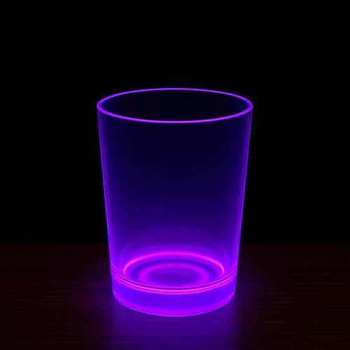 PartyGlow Neon Mor Bardak 8.5 x 10.5 cm