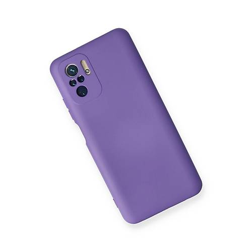 Redmi Note 10 K�l�f Nano i�i Kadife Silikon - Mor