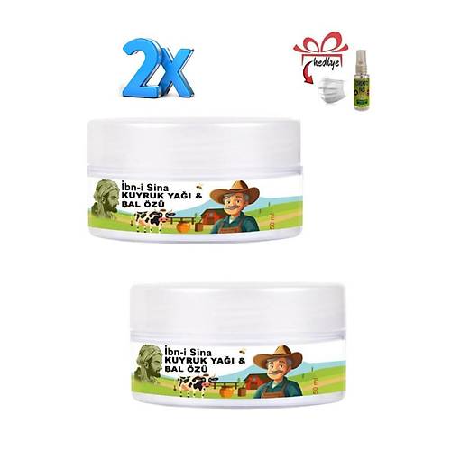 �bn-i Sina V�cudunuza Teskin Edici Kuyruk Ya��&Bal �z� Bak�m Kremi 50 ml x 2 ad + ��rek Otu Ya� ile