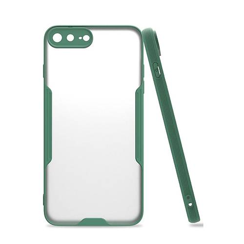 iPhone 7 Plus K�l�f Platin Silikon - Ye�il