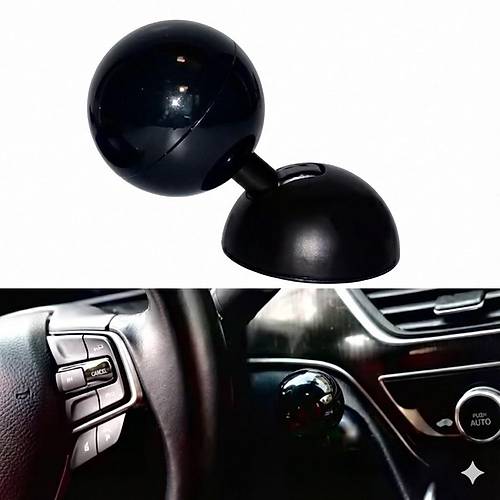 Bilardo Topu Tasar�ml� Metal Start Stop D��mesi Siyah