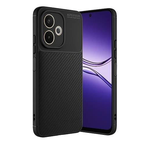A5 Pro 4G K�l�f Auto Focus Karbon Kapak - Siyah