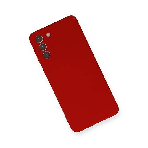 Galaxy S21 Plus K�l�f Nano i�i Kadife Silikon - K�rm�z�