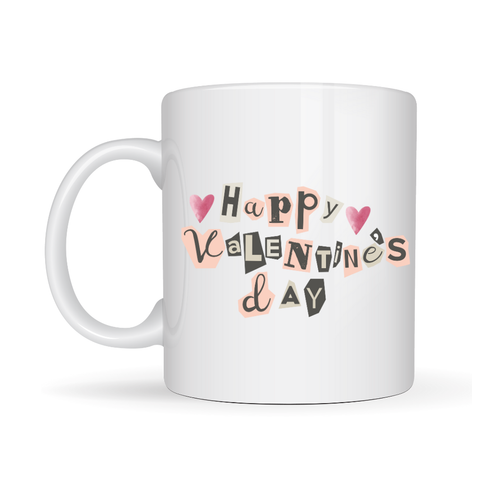 Happy Valentine�s Day Porselen Kupa � Model 1 Sevgililer G�n� Hediyesi