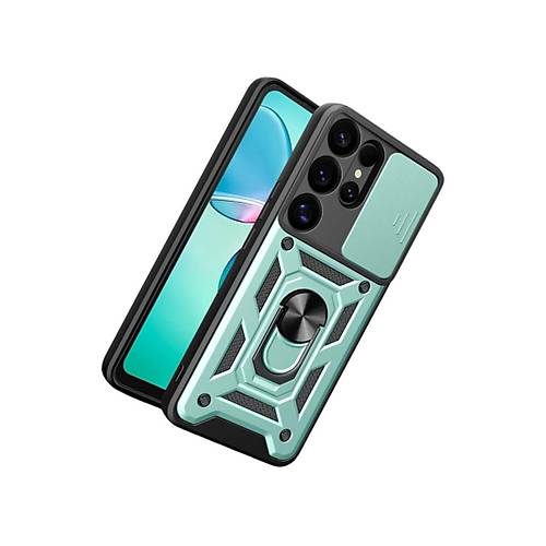 Galaxy S26 Ultra Pars Lens Y�z�kl� Silikon - Ye�il