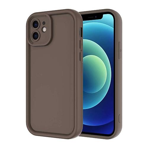 iPhone 11 K�l�f Viera Silikon - Kahverengi