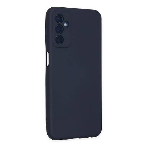 Galaxy M23 K�l�f Nano i�i Kadife Silikon - Lacivert