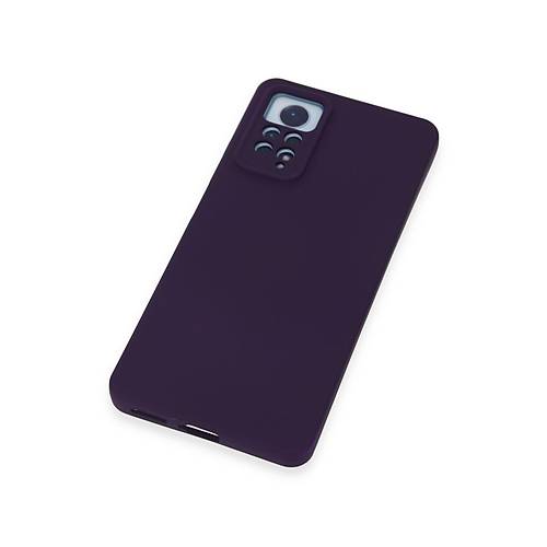 Redmi Note 12 Pro 4G K�l�f Nano i�i Kadife Silikon - Mor