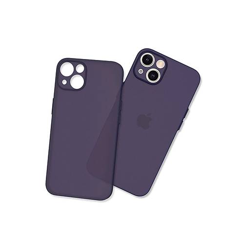 iPhone 13 Mini K�l�f Puma Silikon - Koyu Mor