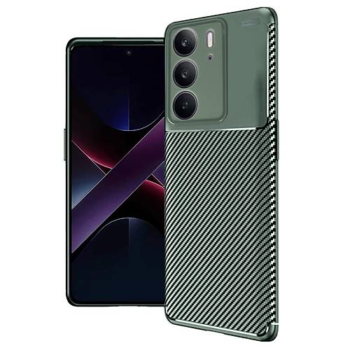 Realme C75 4G Auto Focus Karbon Kapak - Koyu Ye�il