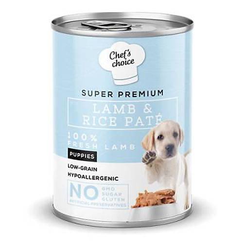 Pate Lamb Puppy Kuzulu D���k Tah�ll� Yavru K�pek Konservesi 400 Gr