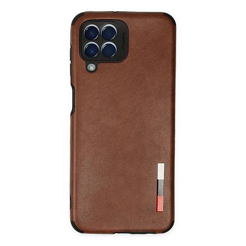 Galaxy M33 K�l�f Loop Deri Silikon - Kahverengi