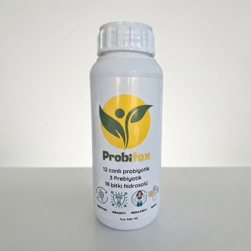 Probitox Probiyotik ��ecek 500 ml Canl� K�lt�rl� Prebiyotik Bitkisel Konsantre S�v�