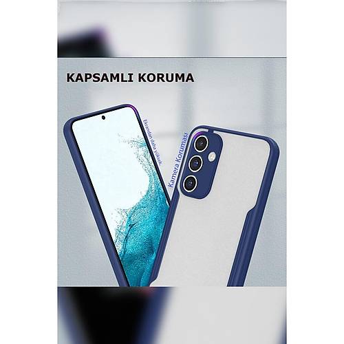 Galaxy A24 4G K�l�f Platin Silikon - Mavi