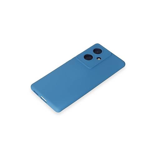 V29 Lite K�l�f Nano i�i Kadife Silikon - Mavi