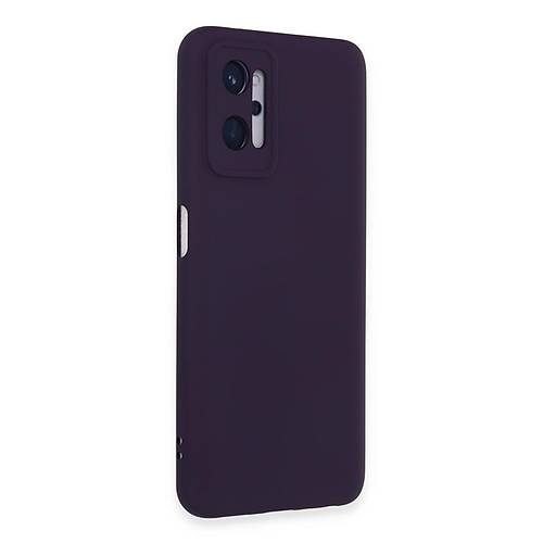 Realme 9i 4G K�l�f Nano i�i Kadife Silikon - Mor