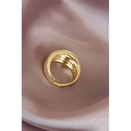 Metal Gold Renk Ayarlamal� Kad�n Y�z�k