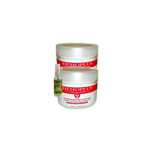 Hemoplus 2x100 ml Rahatlama Bak�m Kremi + 30 ml ��rek Otu Ya�� ile