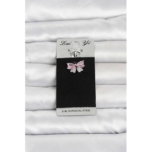 316L Cerrahi �elik Pembe Fiyonk Model G�bek Piercing