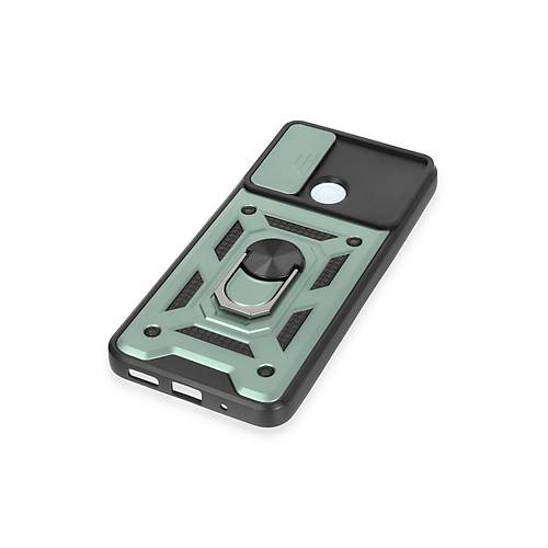 Redmi 12C K�l�f Pars Lens Y�z�kl� Silikon - Ye�il