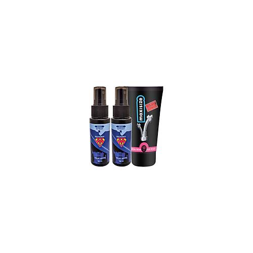 Bonie 2 Tane Machoman 60 ml Erkek Zaman Spreyi + Maxi Size Erkek �zel Yeri Boyutland�r�c� Krem