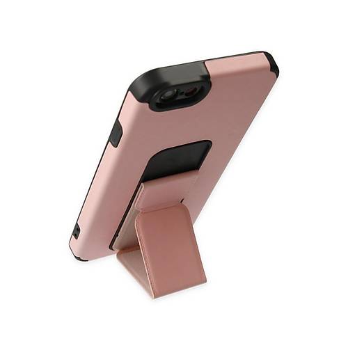 iPhone 6 K�l�f Mega Standl� Silikon - Pudra