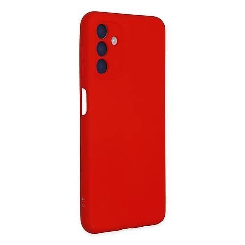 Galaxy A04S K�l�f Nano i�i Kadife Silikon - K�rm�z�