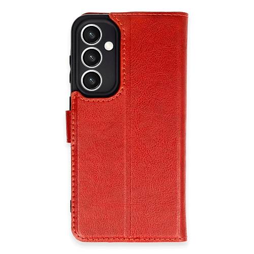Galaxy S23 FE K�l�f Trend S Plus Kapakl� K�l�f - K�rm�z�