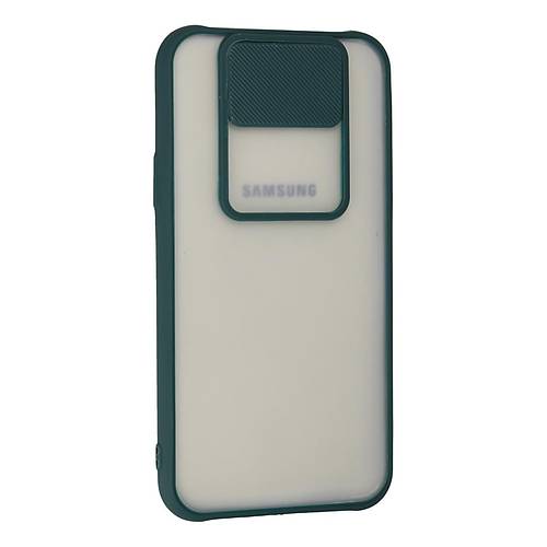 Galaxy J7 K�l�f Palm Buzlu Kamera S�rg�l� Silikon - Ye�il