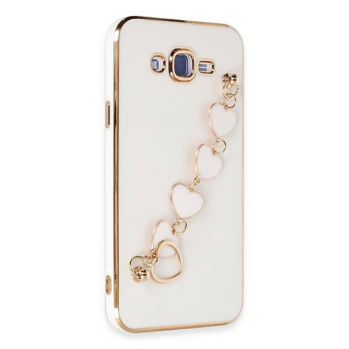 Galaxy J7 K�l�f Esila Silikon - Beyaz