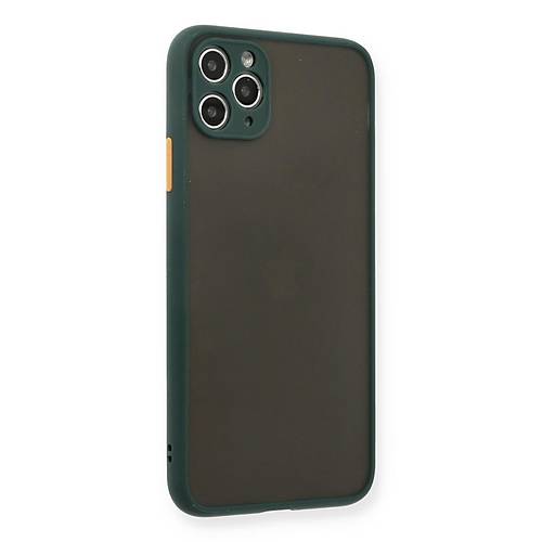 iPhone 11 Pro Max K�l�f Montreal Silikon Kapak - Ye�il