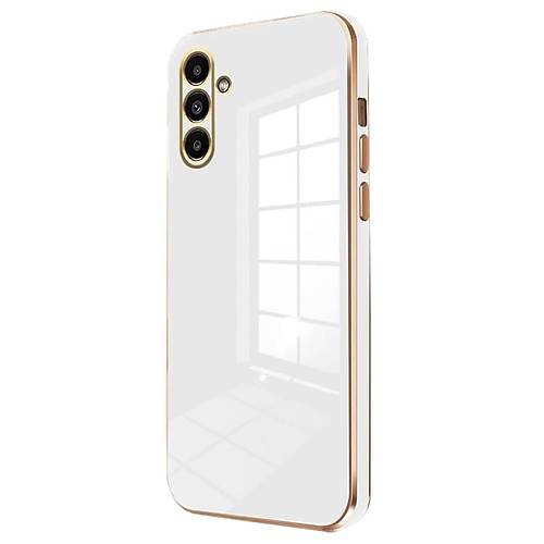 Galaxy A35 5G K�l�f Volet Silikon - Beyaz