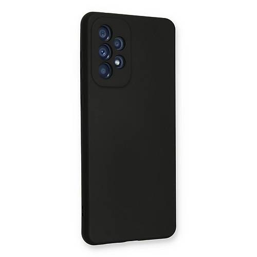 Galaxy A33 5G K�l�f Nano i�i Kadife Silikon - Siyah