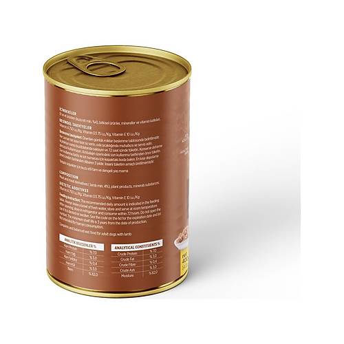 Petzzdogs Kuzu Etli Yeti�kin K�pek Konservesi 400 gr 1 Adet