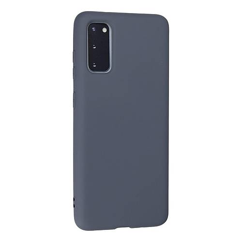 Galaxy S20 K�l�f Nano i�i Kadife Silikon - Gri