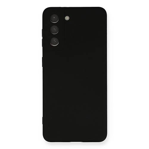Galaxy S21 FE K�l�f Nano i�i Kadife Silikon - Siyah