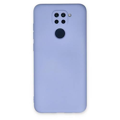Redmi Note 9 K�l�f Nano i�i Kadife Silikon - Lila