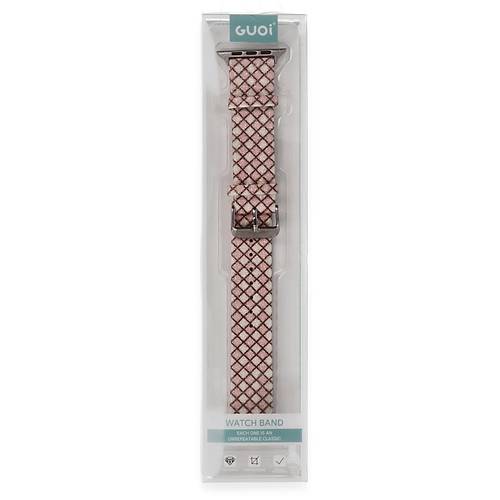 Watch 42mm Karo Motif Kordon - Pembe