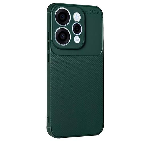 Reno 15 Auto Focus Karbon Kapak - Koyu Ye�il