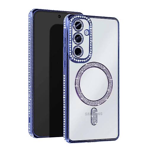 Galaxy S25 Edge Joke Simli Magneticsafe K�l�f - Mavi