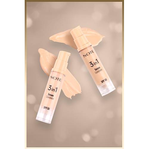 Cosmetics 3 In 1 Serum Concealer SPF 50 Nemlendirici Ve Ayd�nlat�c� G�z Alt� Kapat�c�s� - 10 Medium