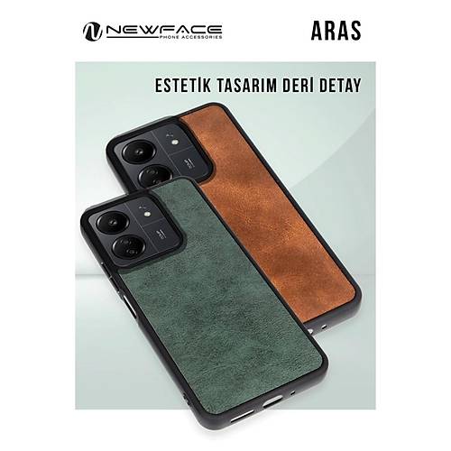 Galaxy A36 K�l�f Aras Deri Kapak - Koyu Ye�il