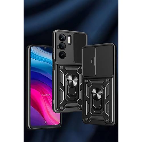 Realme C75 4G K�l�f Pars Lens Y�z�kl� Silikon - K�rm�z�